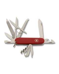 Victorinox Swiss Army Ranger 3.625" with Red Composition Handle and Stainless Steel Blades and Tools Model 53861