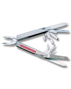 Victorinox SwissTool Spirit 4.50" with Stainless Steel Handle and Stainless Steel Blades and Tools Model 53905