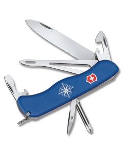 Victorinox Swiss Army Boy Scouts of America Sea Scout Helmsman 4.375" with Blue Composition Handle and Stainless Steel Blades and Tools Model 54464