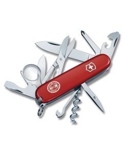 Victorinox Boy Scouts of America Eagle Scout Explorer 3.625" with Red Compositon Handle and Stainless Steel Blades and Tools Model 54782