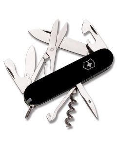 Victorinox Swiss Army Climber 3.50" with Black Composition Handle and Stainless Steel Blades and Tools Model 56383