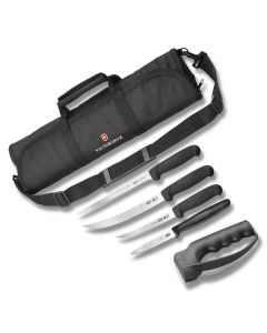 Victorinox Swiss Classic  Fish Fillet Set with Black Synthetic Handles and High Carbon Stainless Steel Blades Model 57615