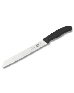 Victorinox SwissClassic 8-5/16" Bread Knife with Black Composition Handle and Stainless Steel Blade Model 6.8633.21B