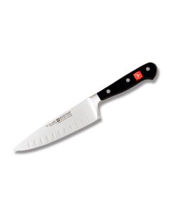 Wusthof Classic Cook's Knife with Black Polyoxymethylene Handle and Satin Coated High Carbon Steel 6" Cooks Knife Model 4572-7/16