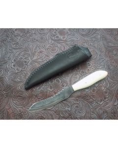 Woody handmade Razor EDC knife 2.75 inch blade with camel bone handles 1095 high carbon steel plain edge