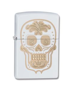 Zippo Day of the Dead White Matte Lighter Model 28792