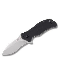 Zero Tolerance Knives 0350SW with Black G-10 Handles and Stonewash Coated S30V Stainless Steel 3.25" Drop Point Plain Blade Model 0350SW