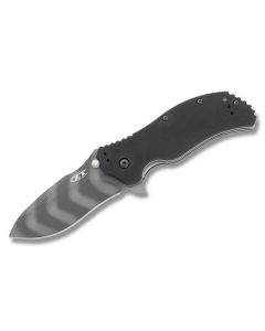 Zero Tolerance Knives 0350TS with Black G-10 Handles and Tiger Stripe Tungsten Coated S30V Stainless Steel 3.25" Drop Point Plain Edge Blade Model 0350TS