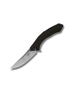 Zero Tolerance 0460 with Carbon Fiber and Stonewash Coated Titanium Handle with Satin Coated S35VN Stainless Steel 3.25" Drop Point Plain Edge Blade Model 0460