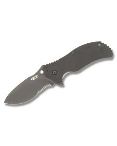 Zero Tolerance Knives 0350ST with Black G-10 Handles and Matte Black Tungsten Coated S30V Stainless Steel 3.25" Drop Point Partially Serrated Blade Model 0350ST