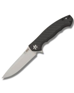 Zero Tolerance Knives 0452CF with Black Carbon Fiber Handles and S35VN Stainless Steel 4.125" Drop Point Plain Edge Blade Model 0452CF